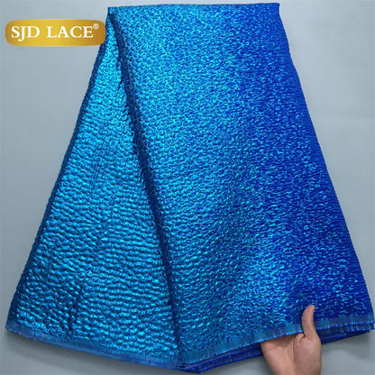 SJD LACE African Nigerian Brocade Lace Fabrics 2025 US Shipping Jacquard French Damask Lace For Sewing Women Party Dresses 4152