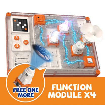Educational Science Kit for Kids Ages 5+, STEM Toy with 500+ Circuit Projects, Electronic Building Kit for Boys & Girls