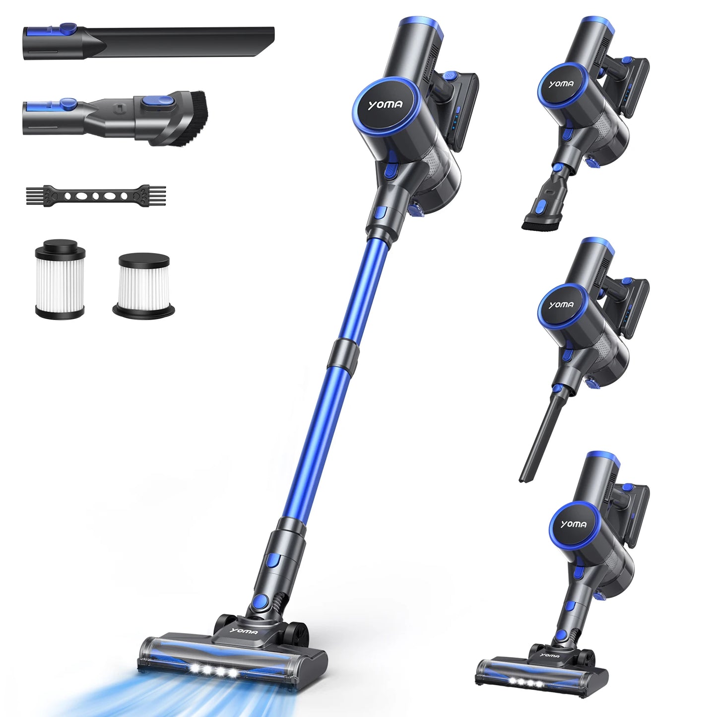 YOMA N12 Cordless Vacuum Cleaner,6-In-1 Powerful Stick Vacum Cleaner