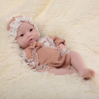 Herpinker 47cm 3KG Full Silicone Reborn Baby 18.5inch Baby Girl Boy Doll Toys Soft Silicone Realistic Toys Bebe Children Gift
