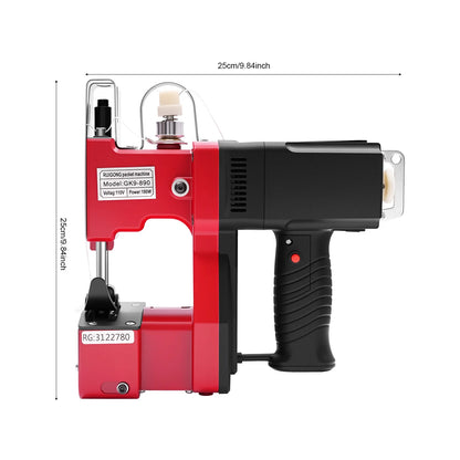 190W Electric Sewing Machine, 1800 rpm Portable Bag Sewing Machine, Knitted Bag Sealing Closing Packing Machine