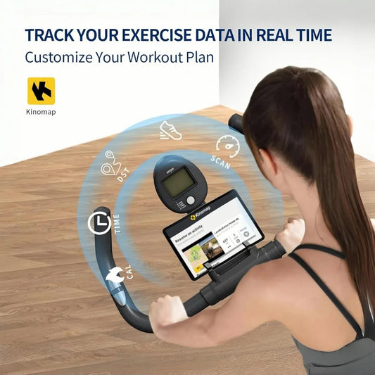 Exercise Bike Stationary Bikes for Home, Adjustable Resistance & Comfortable Seat Workout Bike, Quiet Indoor Cycling Bike with D