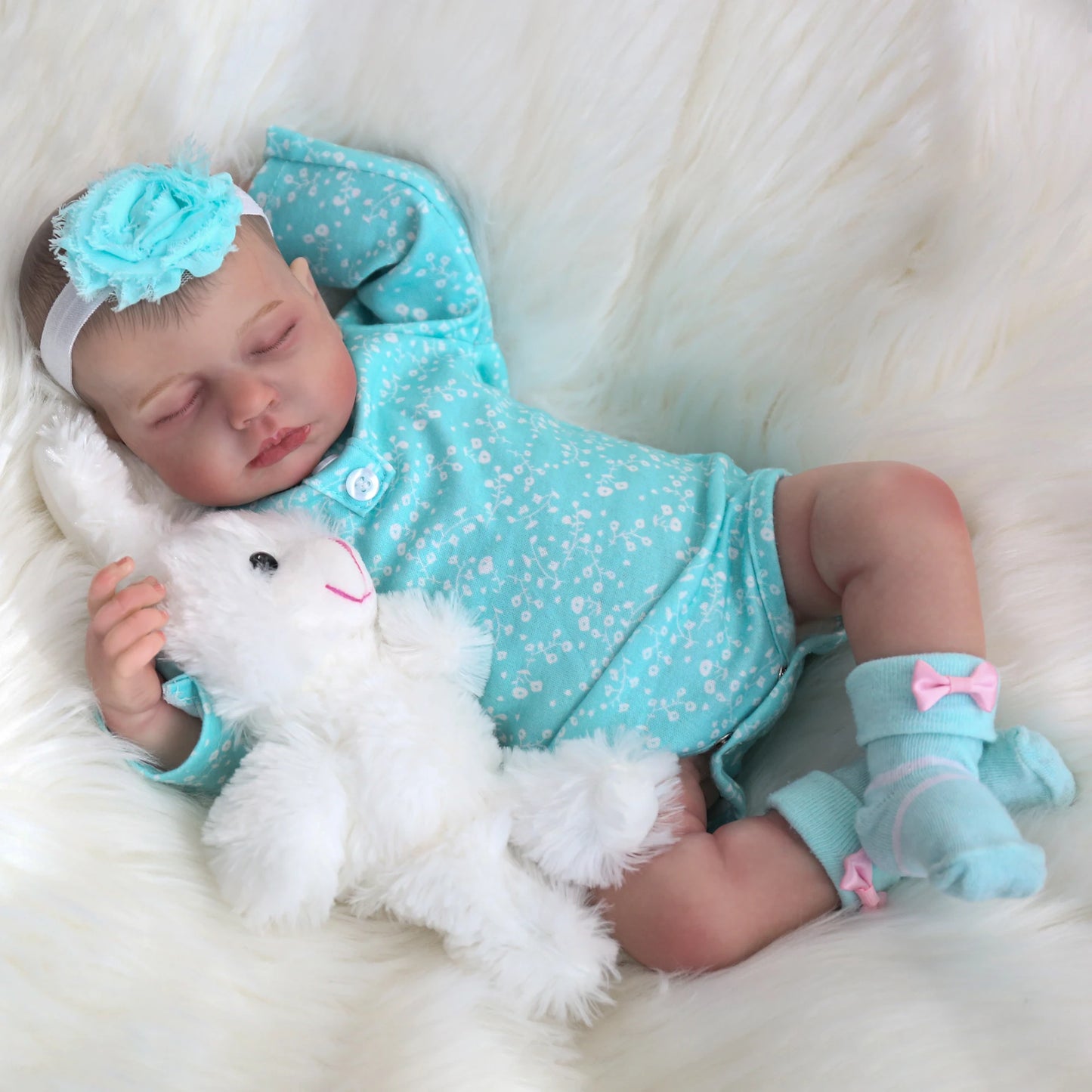 Realistic Reborn Baby Dolls Girl - 20 Inch Lifelike Newborn Baby Doll Real Life Baby Dolls Sleeping Soft Weighted Reborn Doll