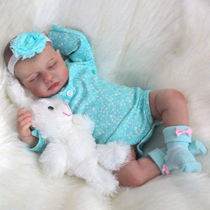 Realistic Reborn Baby Dolls Girl - 20 Inch Lifelike Newborn Baby Doll Real Life Baby Dolls Sleeping Soft Weighted Reborn Doll