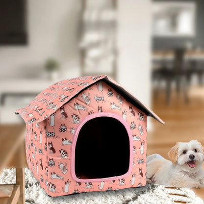 Water-resistant Foldable and Detachable Pet House Ideal for Cats Dogs in Outdoor Environments Cat House Cats Home Pet Supplies