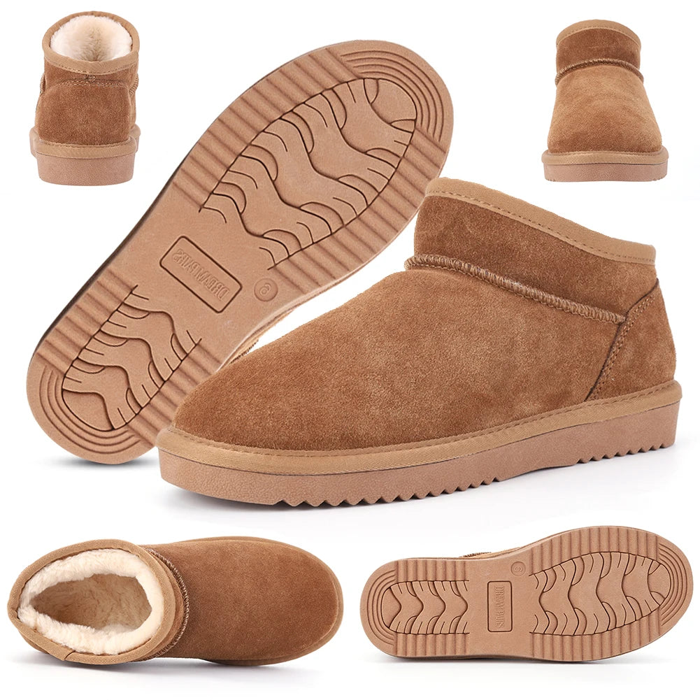 Women Snow Boots Warm Winter Booties Anti-Slip Comfort Ankle Boots Water Resistant Thermal Plush Boots for Outdoor Sports