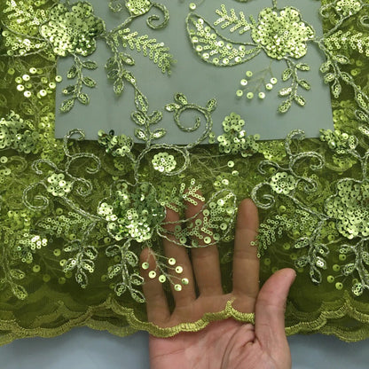 SJD LACE African Mesh Sequins Lace Fabric French Sequins Bridal Lace 2025 Hot Sale Nigerian Women Wedding Party Dresses Sew 4180