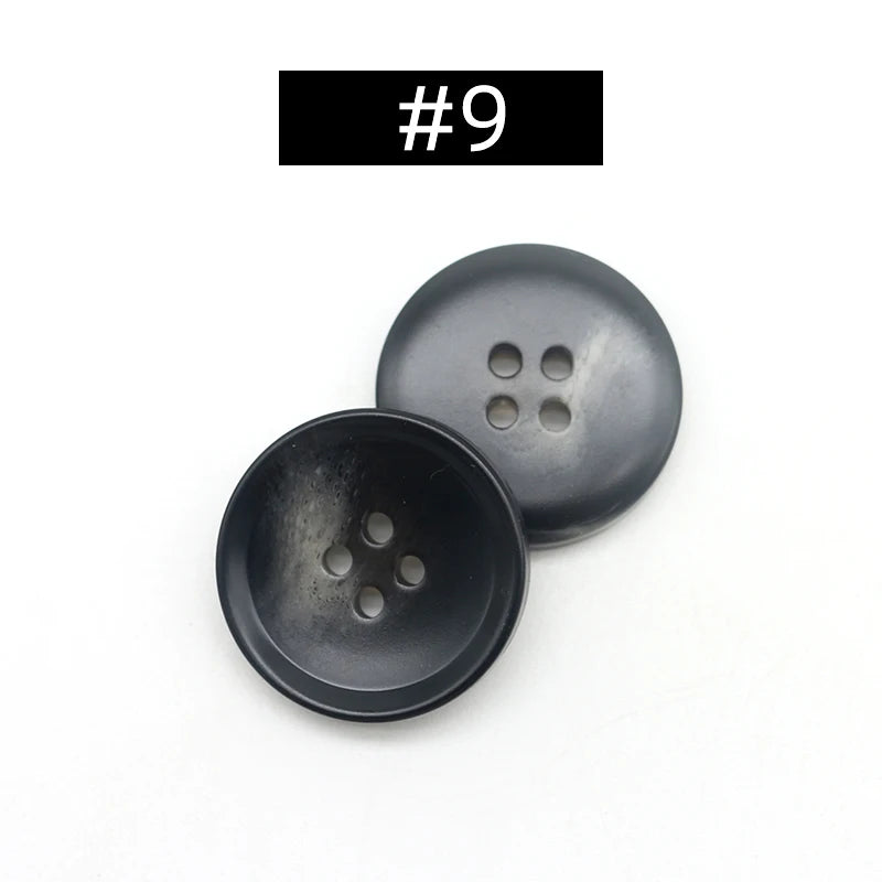 20pcs Resin 4 Holes Buttons Sewing Accessories Size Complete for Clothing Decorative Plastic Buttons Handmade DIY