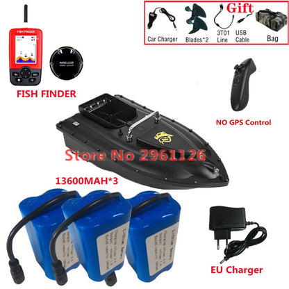 600M GPS Sonar Fish Exploration High Speed Remote Control Bait Boat Model 1.5KG 16GPS Constant Speed Cruise RC Bait Boat Model