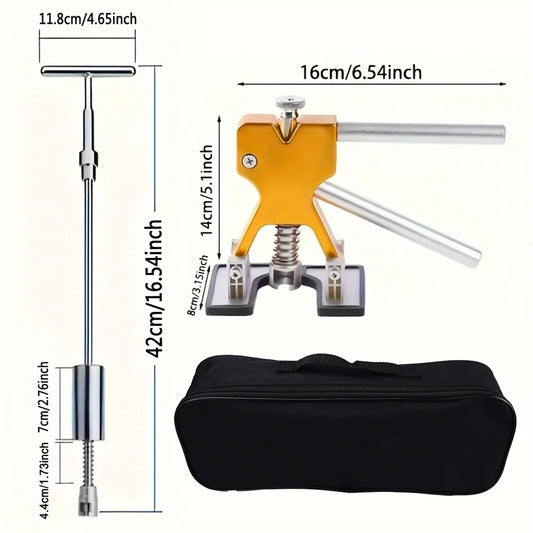 Car Dent Repair Tools Kit Slide Reverse Hammer + Golden Lifter Suction Cup Auto Body Paintless Dent Removal Puller Car Tools Kit