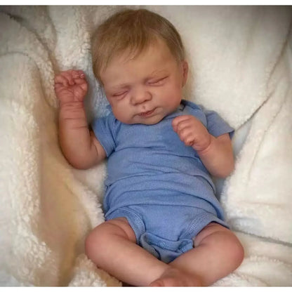 Risbecko 19 inch Already Painted Finished Reborn Baby Doll - Handmade Reborn Preemie Baby Newborn Kids Toy Gift Girl Dolls