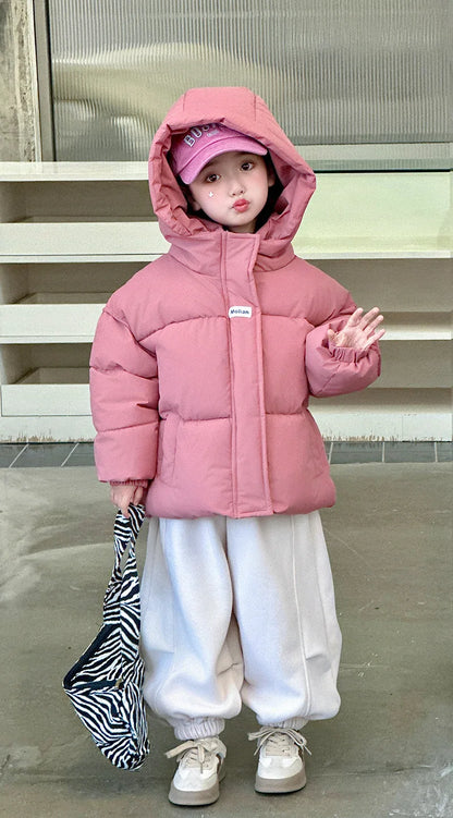 Girls'  Coat Boys' Winter Cotton Clothes Children's Warm Hooded Outerwear 2025 New Fashion Parkas Kids Autumn Casual Jacket