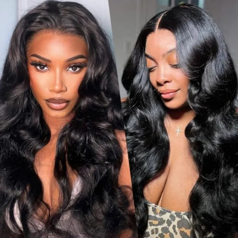 V Part Wigs Human Hair Body Wave Glueless Wigs Human Hair 100% Half Wigs With Clip In 5X5 Hd Lace Closure Wig Beginner Friendly