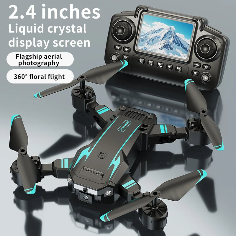 New Hot Sell S6 Drone Profesional 8k 4K HD Camera Optical Flow 5G Control Screen Obstacle Avoidance Quadcopter APRON Kid Gift