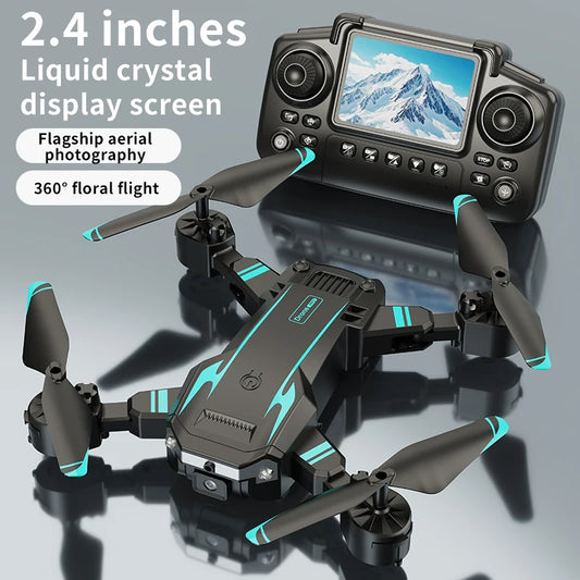 New Hot Sell S6 Drone Profesional 8k 4K HD Camera Optical Flow 5G Control Screen Obstacle Avoidance Quadcopter APRON Kid Gift