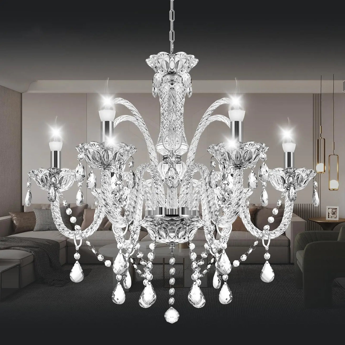 4/6/8/10/15 arms Lights Crystal Chandelier Pendant Ceiling Light Chandelier Lamp Living room light Vintage Home Lighting Indoor