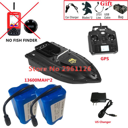 600M GPS Sonar Fish Exploration High Speed Remote Control Bait Boat Model 1.5KG 16GPS Constant Speed Cruise RC Bait Boat Model