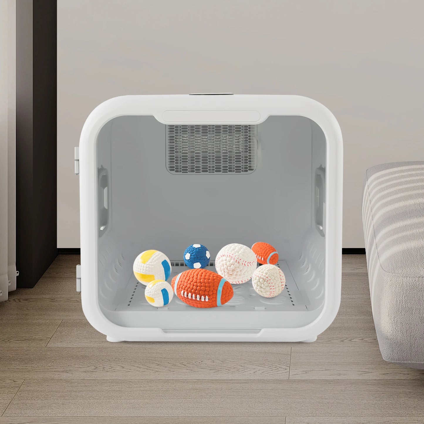 71 L / 64.47 Qt Pet Dryer Box, 1-4 Gears Speed Adjustable, Quiet Smart Drying Blower for 2-3 Cats & Small Dogs 110-125V