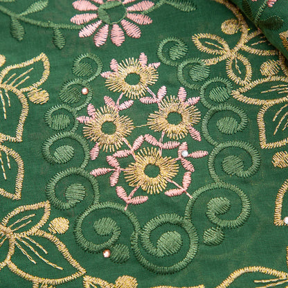 Kalume African Cotton Embroidered Lace Fabric With Stones 2025 Nigerian Swiss Voile Lace Fabric Flower For Sewing Dress F4325