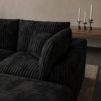 148” Cloud Sectional Couches for Living Room, Modular U Shaped Sofa with Ottoman, Deep Seat Chenille Sectional for, Customized