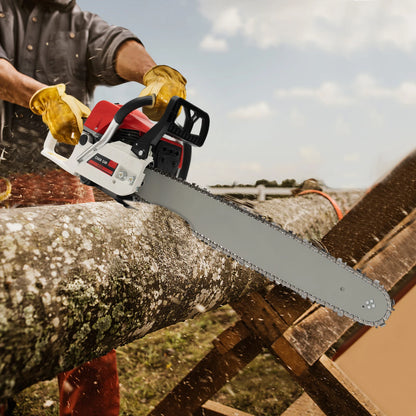22Inch 52CC Gas-powered Chainsaw Gasoline Chainsaw Chainsaw Cutting Wood Gas Sawing Chain Saw Set for Wood Cutting