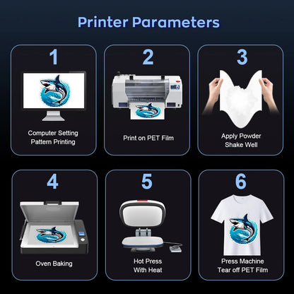 EU/US Stock A3 XP600 DTF Printer Printer Impresora A3 DTF Printer With OvenTransfer Printer Direct to Film Print T-Shirt Printer