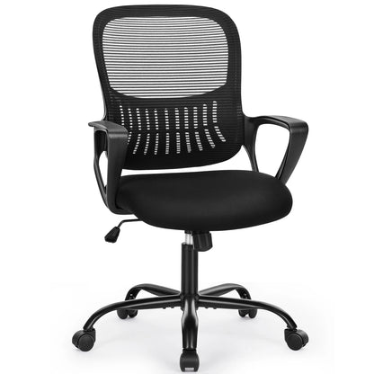 JHK Ergonomic Mesh Backrest Office Desk Chair Adjustable Height Computer Rolling Work Swivel Gaming Chairs With Wheels For Home