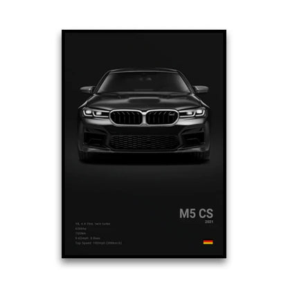 2-A1 Famous Cars G80 M3C Canvas Wall Art Print Poster E30 M3 Z8 Decorative Mural Modern Home Decor Birthday Gift Unframed