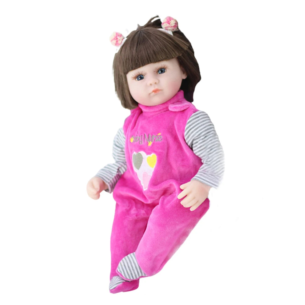 42CM Baby Reborn Doll Toys For Girls Sleeping Accompany Doll Realistic Lifelike Soft Toddler Bebe Reborn Birthday Present Gifts