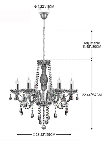 8Arms Modern Crystal Chandelier Luxury Crystals Lights Home Living Room Bedroom Wedding Decor Hanging Lamp Lobby Suspension