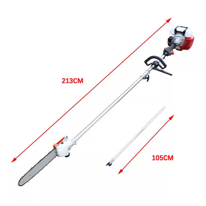Gas Powered 12" Tree Trimmer Saw – Pole Pruner Chainsaw for Pruning, Tree Care, and Branch Removal