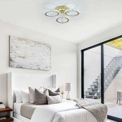 VETRULUS Led Ceiling Light Modern Home Decoration Crystal Chandelier Luxury Living Room Dining Gold Ceiling Lamp lighting