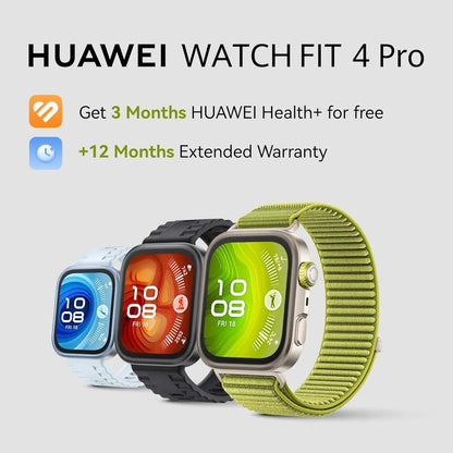 HUAWEI WATCH FIT 4 Pro Smart Watch for Men Women Outdoor Enthusiasts, 1.82" Sapphire Screen & Titanium, 9.3mm Thickness, ECG, up