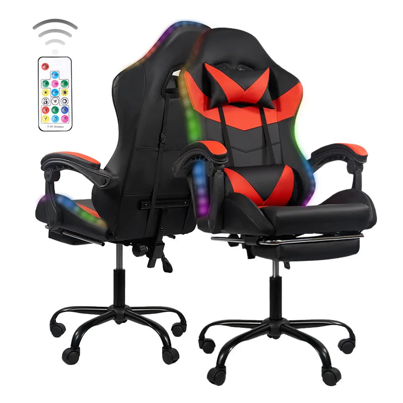 Nalupatio Ergonomic Office Chair, Leather E-Sports Chair,Gaming Chair, Rotatable Adjustable Headrest，For Offices Or Gaming Halls