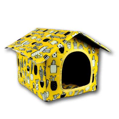 Water-resistant Foldable and Detachable Pet House Ideal for Cats Dogs in Outdoor Environments Cat House Cats Home Pet Supplies