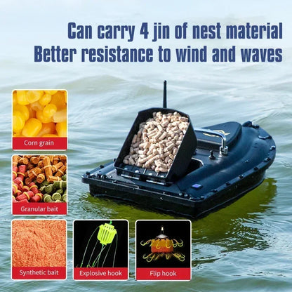 RC Bait Ship 600m 16GPS 2KG Load bearing Automatic Return  Light Illumination Sonar Waterproof High Speed Cruise Night Fishing
