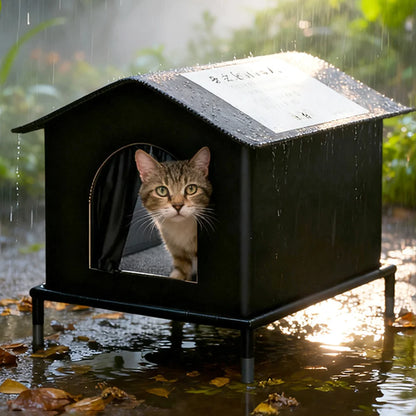 Cat House for Indoor and Outdoor CatsWaterproof Fully Insulated Shelter for Stray and Feral Cats Great for Cat Beds for Outdoor