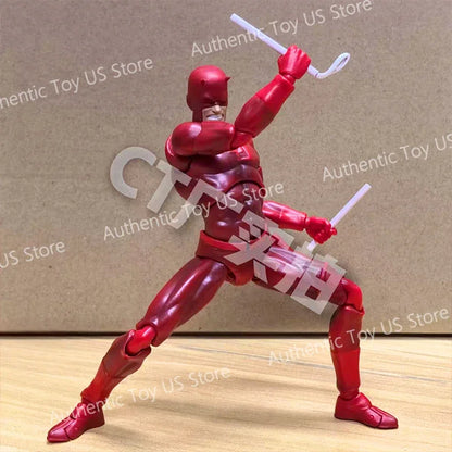 Original Ct Toys Daredevil Mafex 223 Comic Version Figure SHF Anime Action Figurine Statue Model Custom Gifts Kids Toys