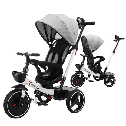 Baby Stroller Tricycle Ride Bike , 5-in-1, Adjustable Canopy, Sitting & Lying,Celerity Disassembly & Assembly,1-5 Years