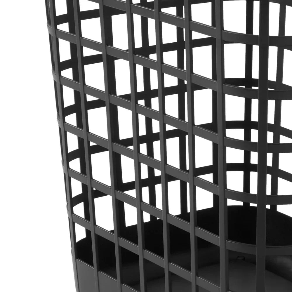 Rolling Laundry Hamper 2.6 Bushel Open-Top Plastic with Casters Lightweight Rectangular Ventilated Design Easy Mobility and