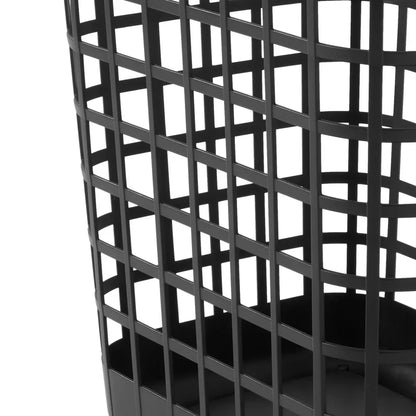 Rolling Laundry Hamper 2.6 Bushel Open-Top Plastic with Casters Lightweight Rectangular Ventilated Design Easy Mobility and