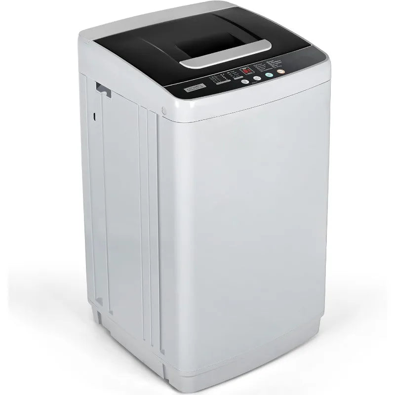 Euhomy Portable Washing Machine, Compact Washer 0.9 Cubic Feet with 10 Programs 5 Water Levels, Drain Pump and LED Display