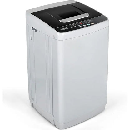 Euhomy Portable Washing Machine, Compact Washer 0.9 Cubic Feet with 10 Programs 5 Water Levels, Drain Pump and LED Display