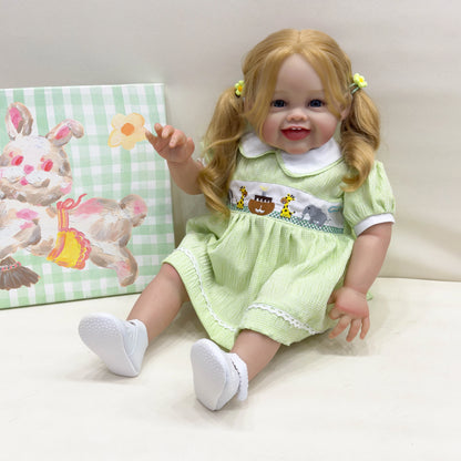 24in/61 Cm Realistic Girl Baby Reborn Doll Load Soft Vinyl Reborn Baby Doll Realistic Newborn Baby Doll Birthda