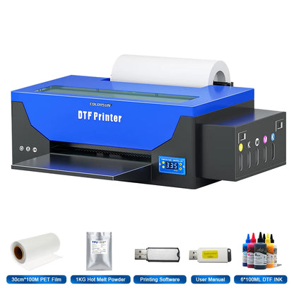 Colorsun A3 DTF Printer For Epson R1390 Impresoras a3 dtf T-Shirt printing machine A3 DTF Printers For T-Shirt Hoodies Bags