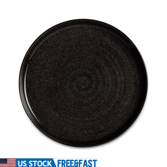 Ceramic Salad Plate Round Rustic Dinnerware Microwave Dishwasher Safe Perfect Serving Appetizers Side Dishes and Salads