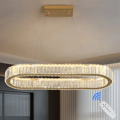 Modern Crystal Ceiling Chandeliers Living Room Bedroom Lighting Fixture Changeable Restaurant Home Decora Pendant Lights Lustres