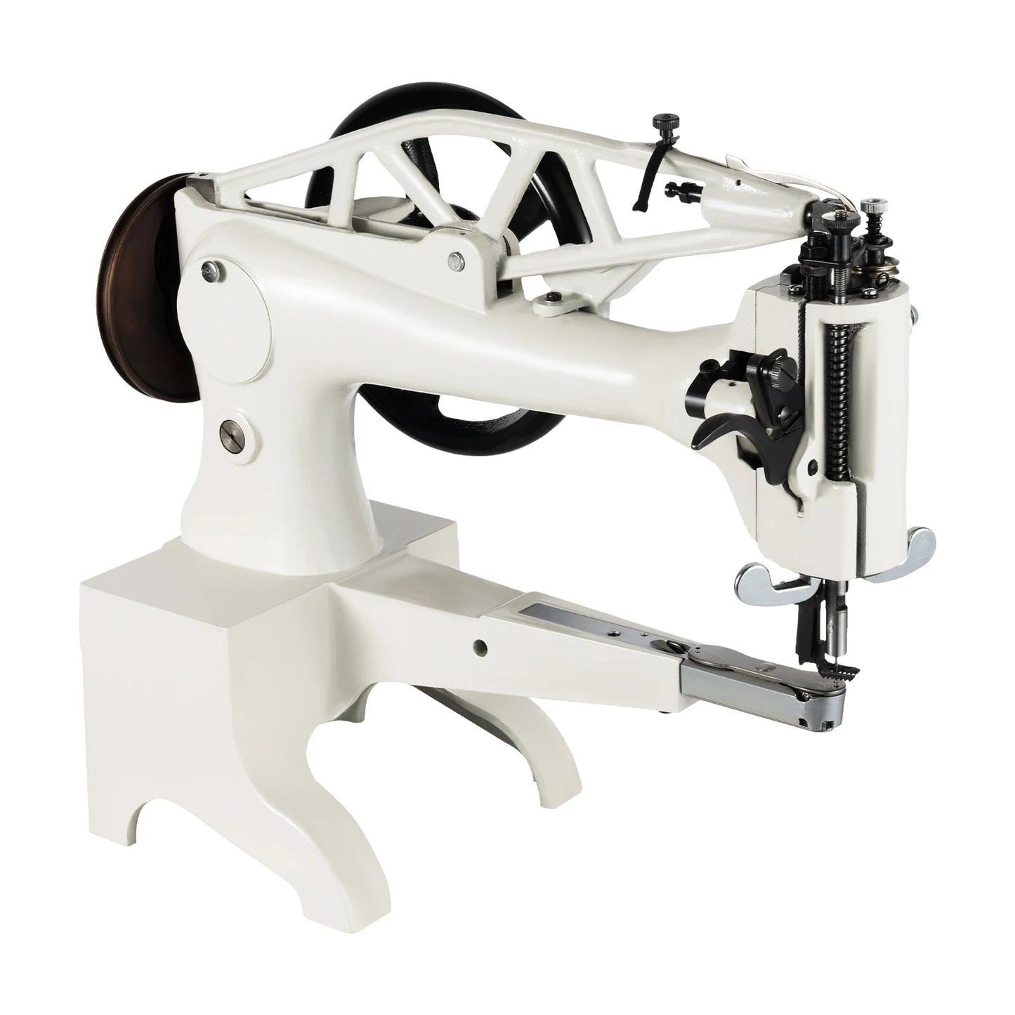 Heavy Duty Sewing Machine Cast Iron Manual Electric Compatible 500SPM for Leather Shoes Bags Canvas Repair SM-2972