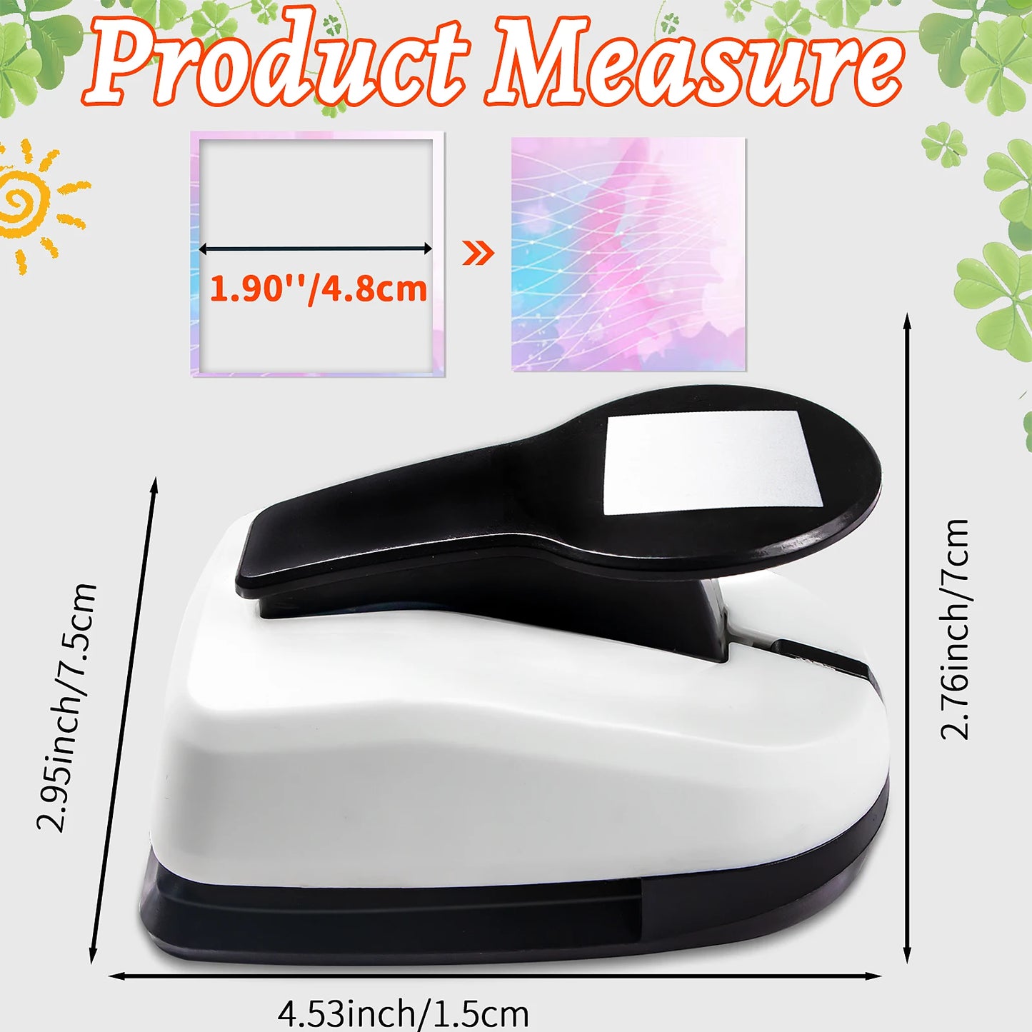 Square Paper cutter tool crafts Hole Punchers Set 1 1.5 2 inch 25 38 50 mm Square Hexagon Triangle Shapes for crafting scrapbook