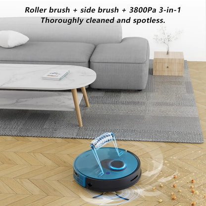OKP Lidar Robot Vacuum Cleaner 3800Pa Power Suction , LiDAR Navigation Smart Home appliance, Self-Charging,  for Pet Hair,Carpet